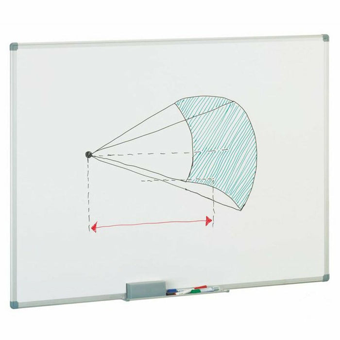 Tablă magnetică Faibo Melamina 100 x 150 cm Alb Aluminiu
