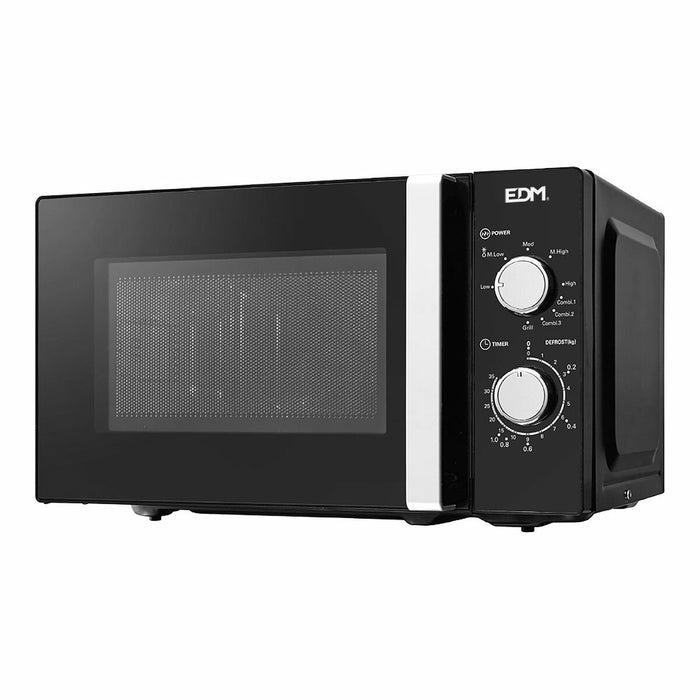 Cuptor cu microunde cu Grill EDM 07413 Black Design Negru 1000 W 700 W 20 L