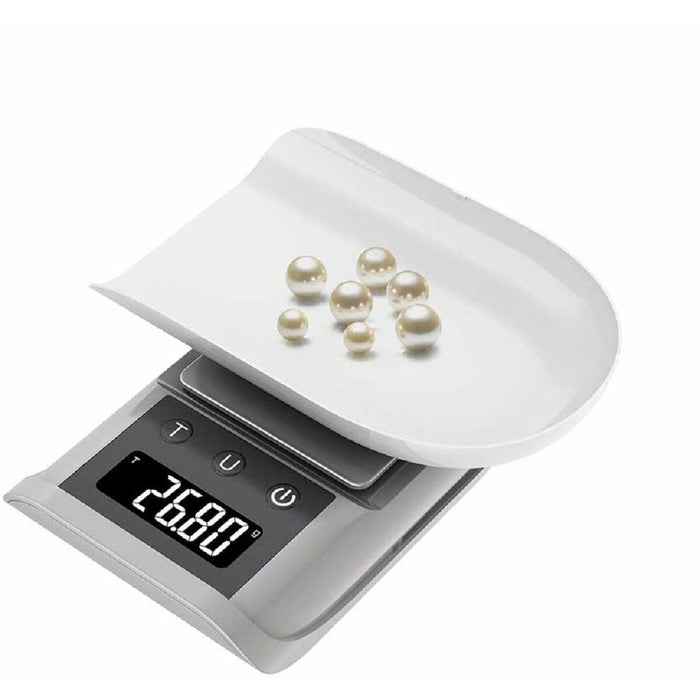 Cântar digital de Precizie EDM Alb 200 gr (11,9 x 7,3 x 2 cm)