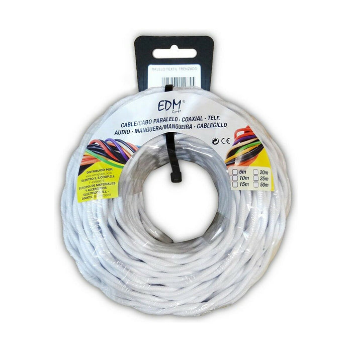 Cablu EDM 3 x 2,5 mm Alb 5 m