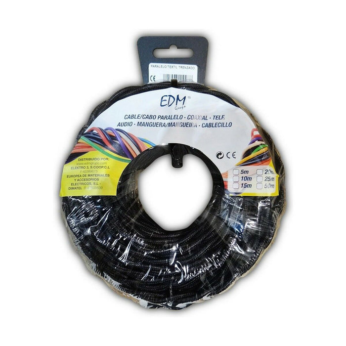 Cablu EDM 2 x 1,5 mm Negru 25 m