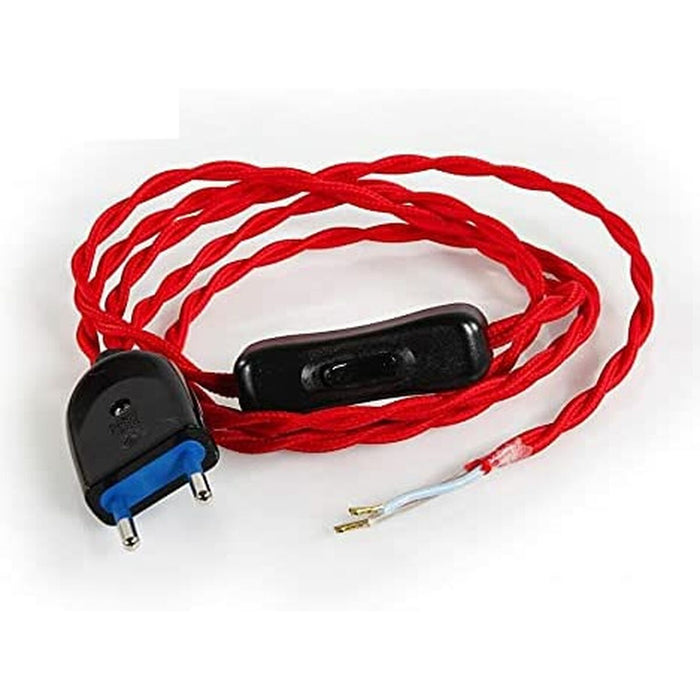 Cablu de Alimentare EDM Întrerupător lumină Şiret, sfoară 2 x 0,75 mm 2 m