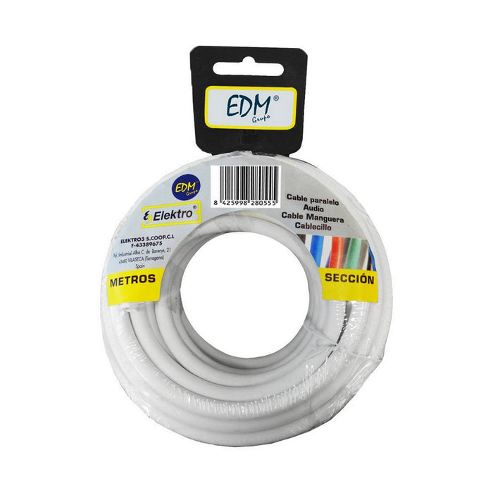 Cablu EDM 3 x 2,5 mm Alb 25 m