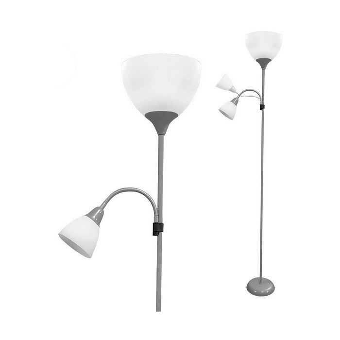 Lampă cu Picior EDM Boston Argintiu Metal