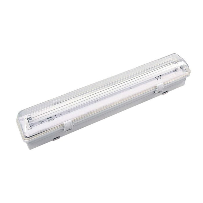 Ecran LED impermeabil EDM Conductă fluorescentă Gri Policarbonat 126 cm