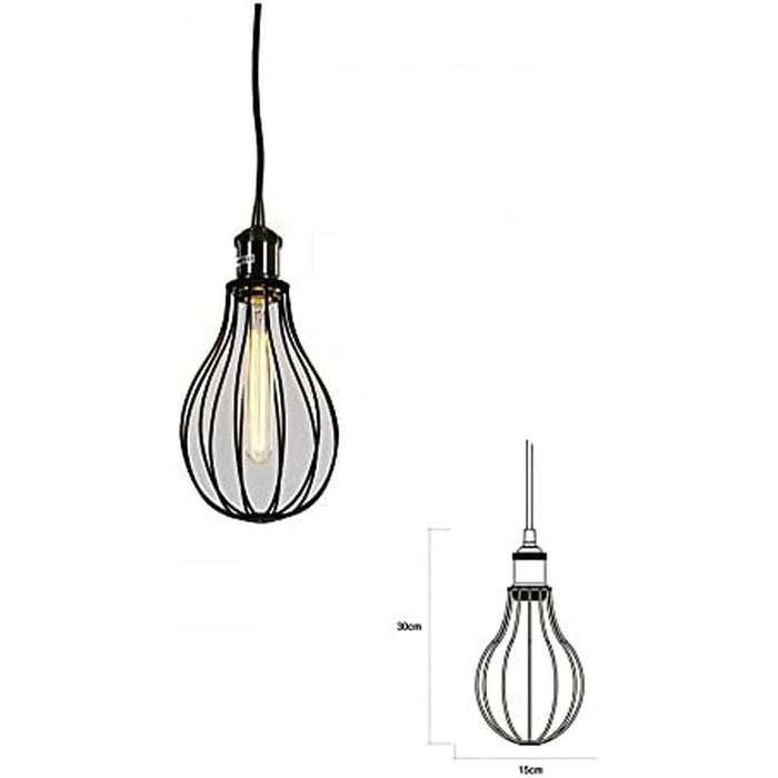 Lustră EDM Lustră Metal 60 W (15 x 30 cm)