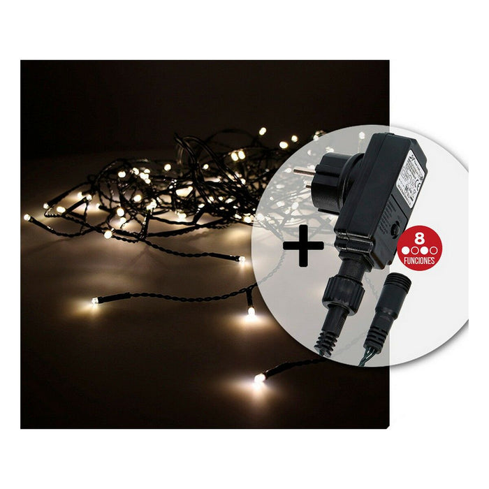 Lumini perdea cu LED EDM Easy-Connect Programabil Alb cald (2 x 1 m)