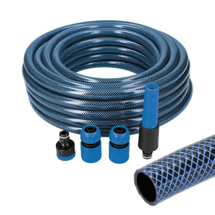Set de furtunuri cu accesorii EDM Albastru 20 mm x 15 m 5/8"
