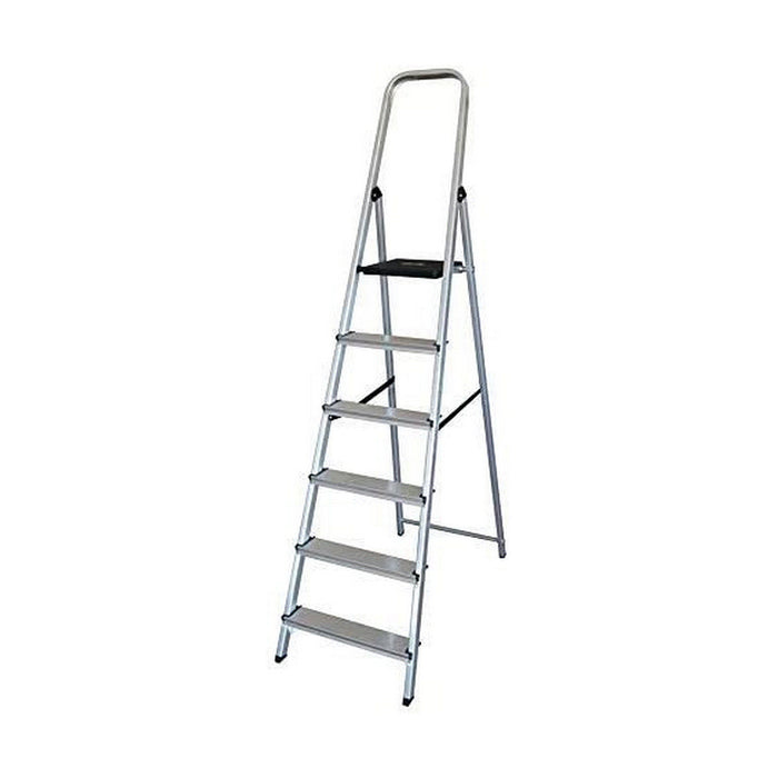Scară pliantă cu 6 trepte EDM Aluminiu (48 x 10,5 x 193 cm)