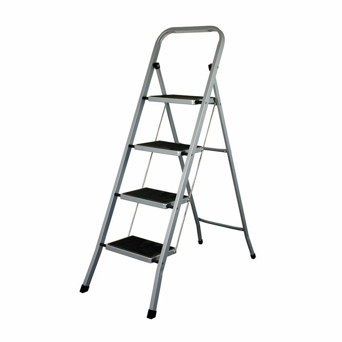 Scară pliantă cu 4 trepte EDM Gri Oțel (47 x 89 x 128 cm)