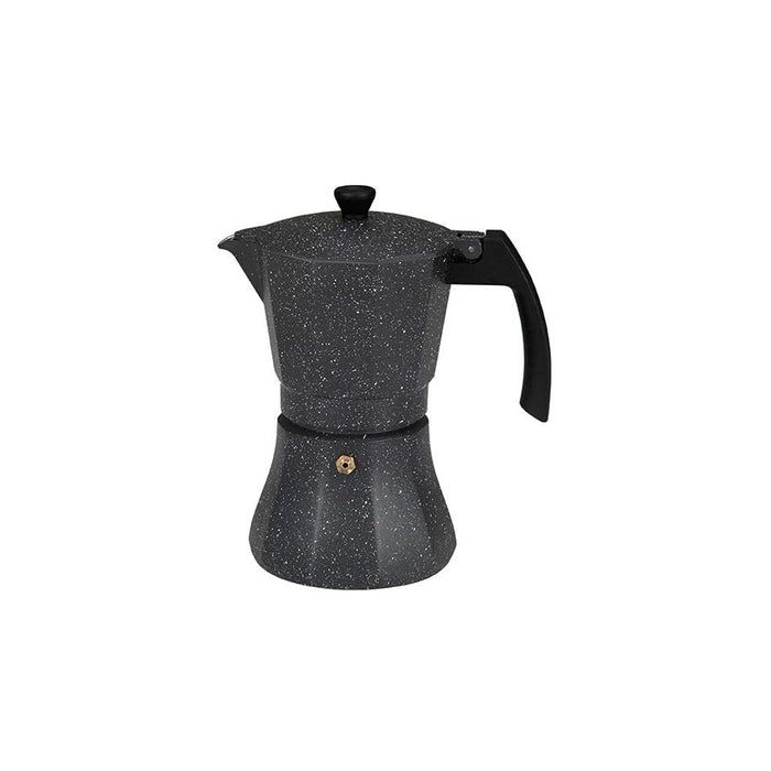 Cafetieră Italiană EDM Negru Aluminiu 6 Cești Inducție