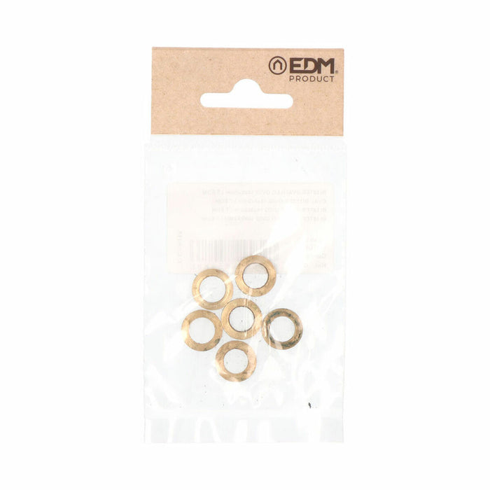 Șaibe EDM OV02 Ovală Balamale Alamă Ø 14 mm 14 x 9 x 2 mm