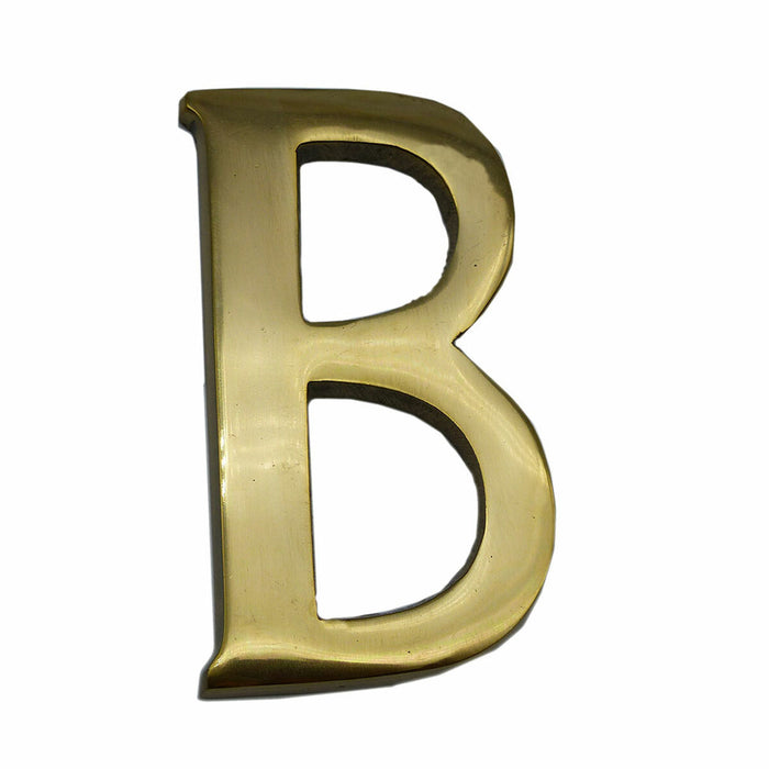 Literă EDM B Alamă lustruită (10 cm)