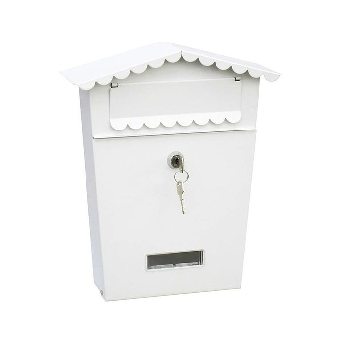 Cutie de scrisori EDM House Oțel Alb (21 x 6 x 30 cm)