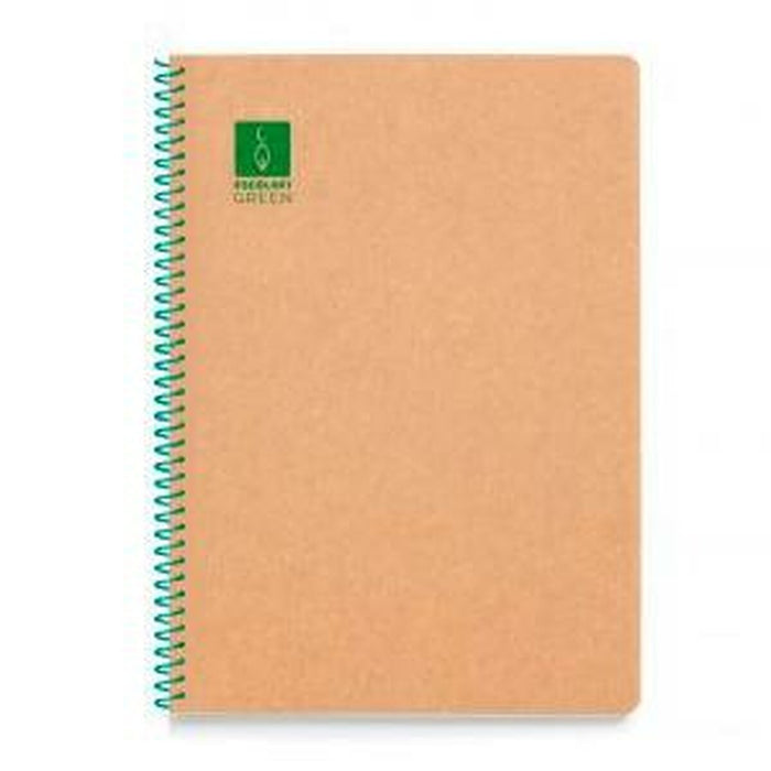 Notebook ESCOLOFI A5 Reciclat 50 Frunze Verde (5 Unități)