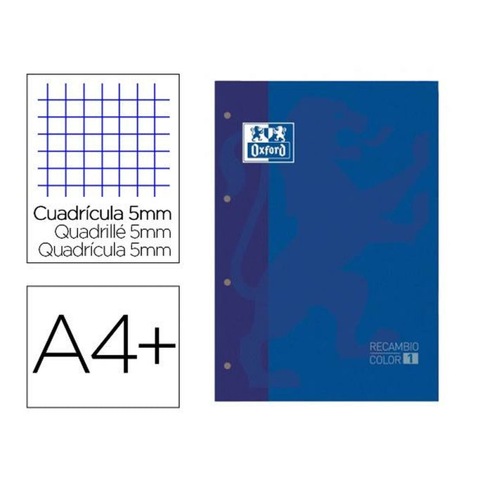 Rezervă Oxford 400123672 Albastru 80 Frunze