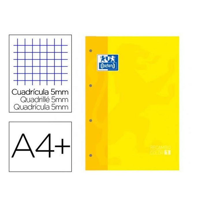 Rezervă Oxford 400123675 Galben 80 Frunze