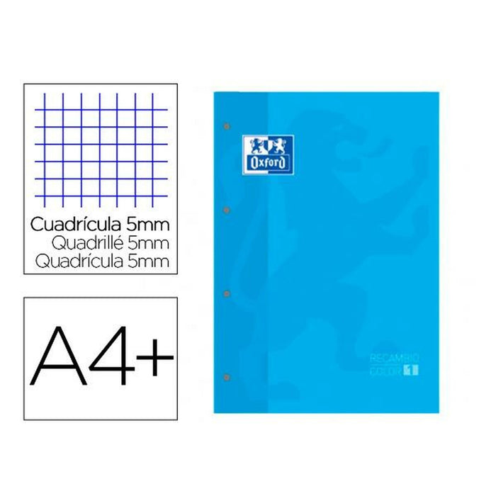 Rezervă Oxford 400123679 Albastru 80 Frunze A4
