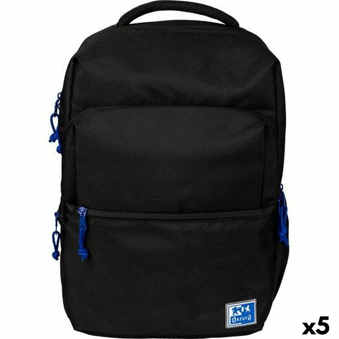 Ghiozdan Oxford B-Ready Oxfbag Negru 42 x 30 x 15 cm (5 Unități)