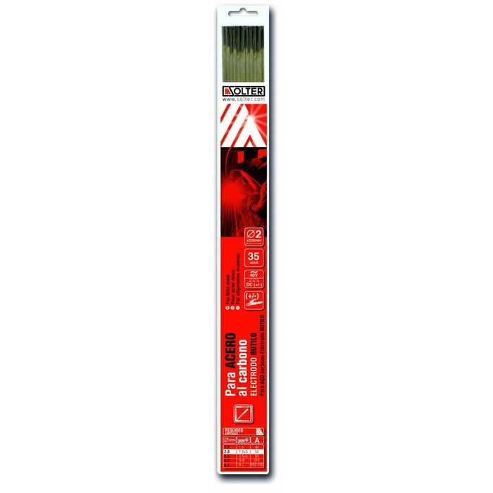 Electrozi Solter Ø 2 mm Rutilo Oțel carbon (35 Unități)