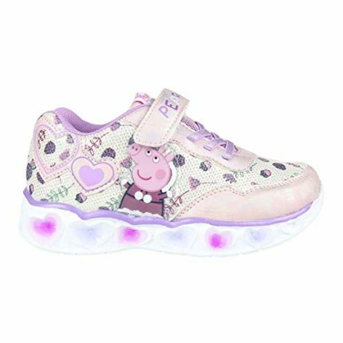 Adidași cu LED Peppa Pig Liliachiu