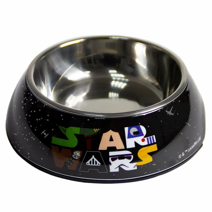 Dispozitiv de hrănire pentru câini Star Wars Melamina 180 ml Negru Metal