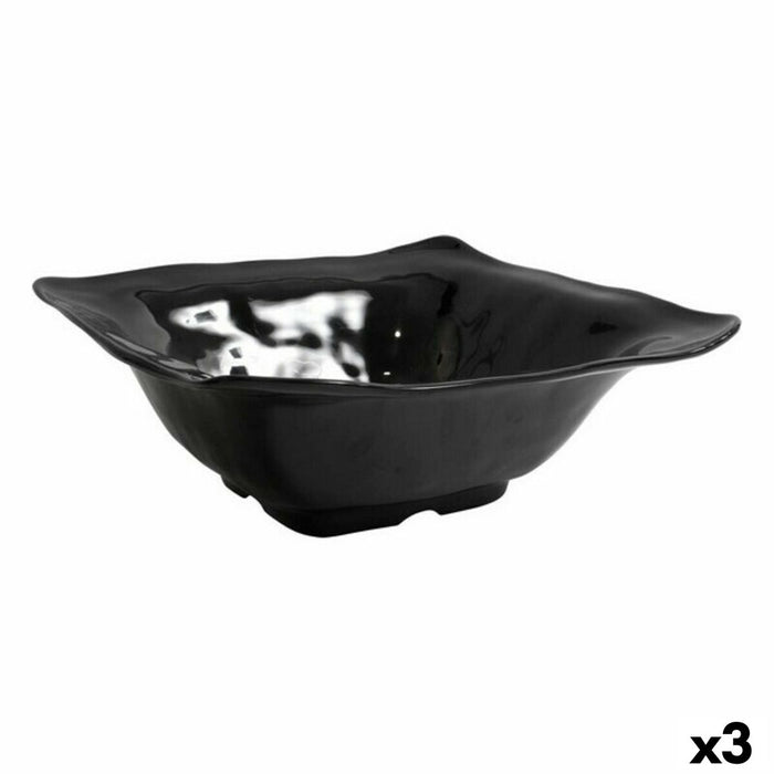 Salatieră AIR Inde 143888 Porțelan 36,5 x 35,8 x 13,6 cm (3 Unități) (36,5 x 35,8 x 13,6 cm)