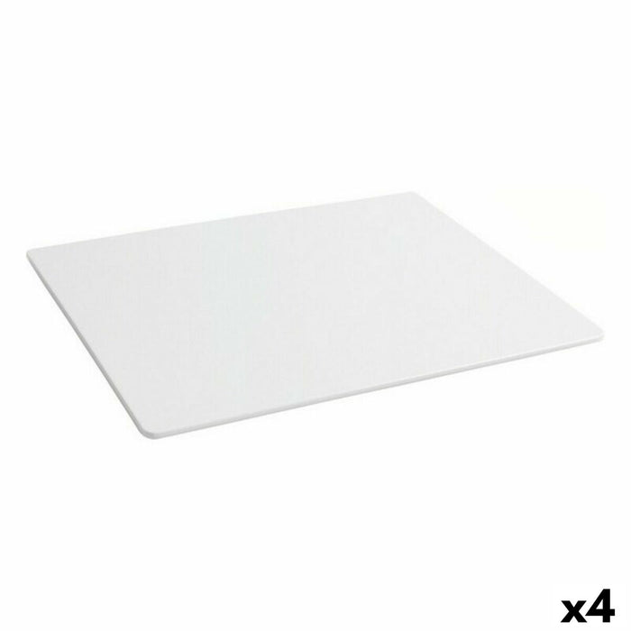 Tavă pentru gustari Viejo Valle Bayahibe Melamina Alb 32,5 x 26,5 x 0,5 cm (4 Unități)