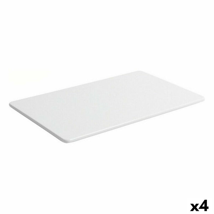 Tavă pentru gustari Viejo Valle Bayahibe Melamina Alb 26,5 x 16,2 x 0,5 cm (4 Unități)