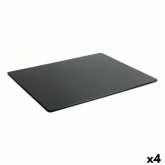 Tavă pentru gustari Viejo Valle Bayahibe Negru Melamina 32,5 x 26,5 x 0,5 cm (4 Unități)