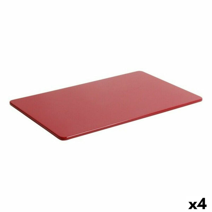 Tavă pentru gustari Viejo Valle Bayahibe Melamina Roșu 26,5 x 16,2 x 0,5 cm (4 Unități)