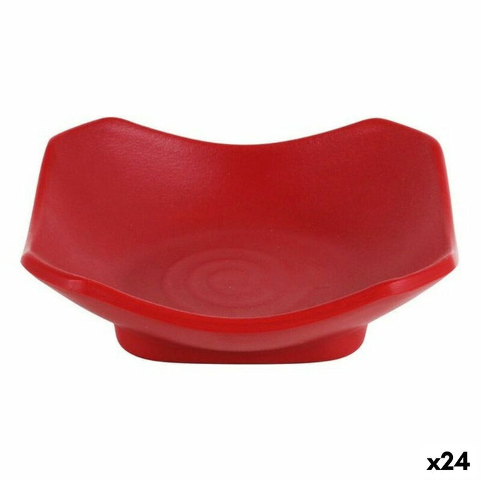 Castron Viejo Valle Troya Melamina Roșu 11 x 11 x 3,5 cm (24 Unități)
