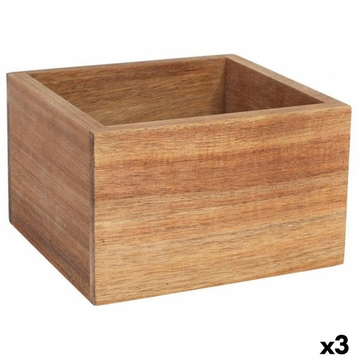 Organizatorul de Sertare Viejo Valle Pătrat Lemn de salcâm 17,6 x 16,2 x 11 cm (3 Unități)