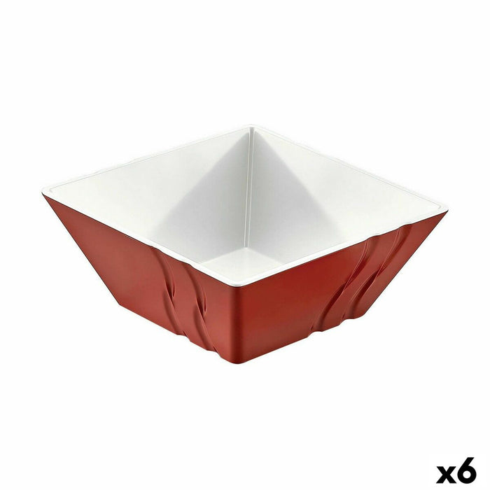Castron Viejo Valle Luxor Melamina Roșu 24 x 24 x 10 cm (6 Unități)
