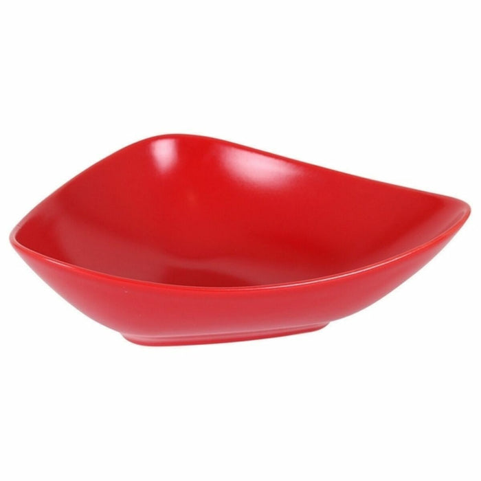 Farfurie Adâncă Roșu Ceramică 24 x 19 x 7 cm (6 Unități)