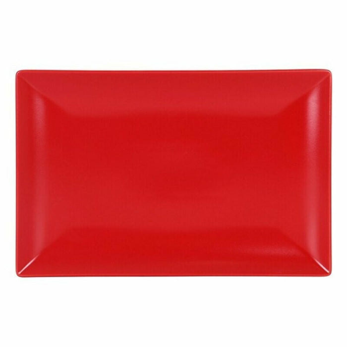 Platou pentru Servire La Mediterránea Ming II Roșu Dreptunghiular 34 x 22 x 2,5 cm (6 Unități) (34 x 22 x 2,5 cm)
