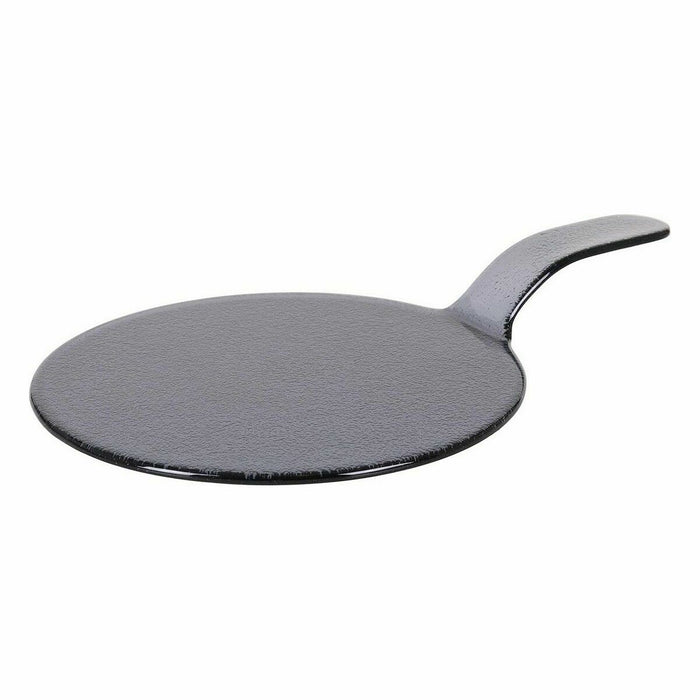 Platou Plat Inde Negru Cu mâner Sticlă