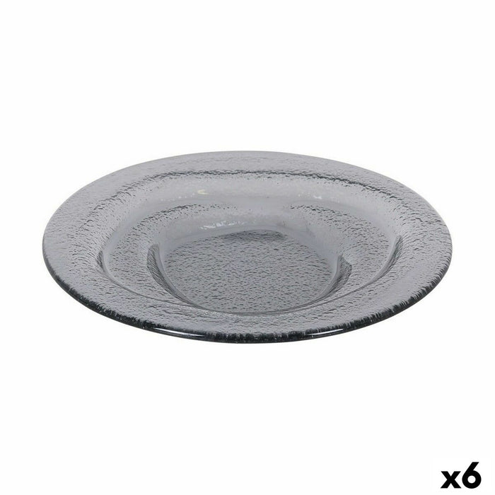 Platou Plat Inde Kilauea 20 x 2,5 cm Negru (6 Unități)