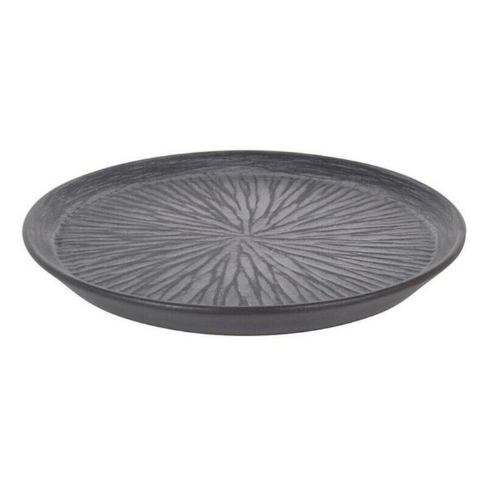 Platou Plat Inde Stoneware Lotus Porțelan Negru