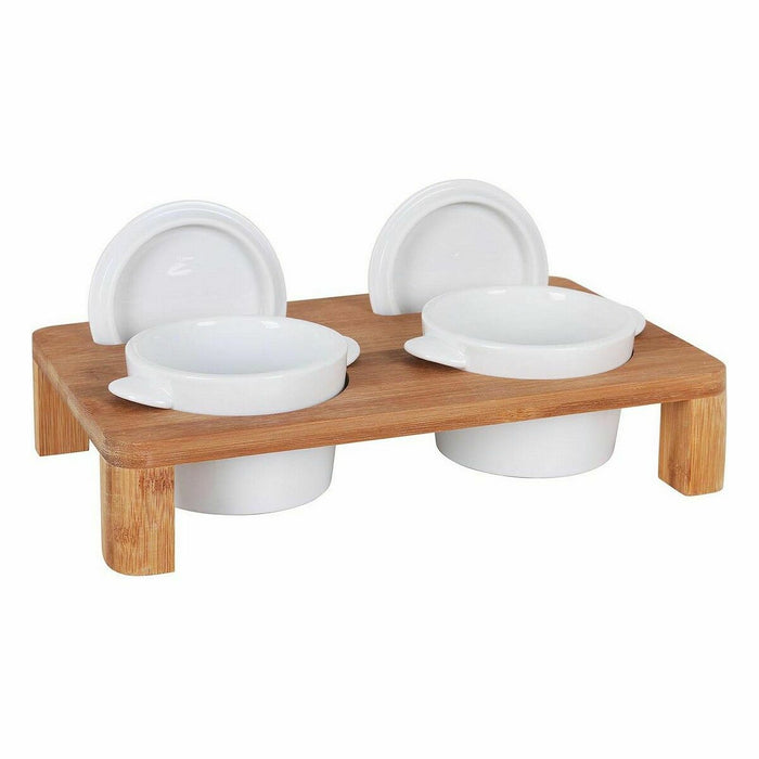 Suport Inde Crăticioară x 2 Bambus Porțelan 29 x 18 x 6 cm (6 Unități)