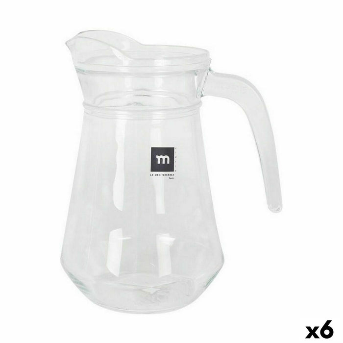 Carafă La Mediterránea Bar 1,3 L Sticlă (6 Unități)