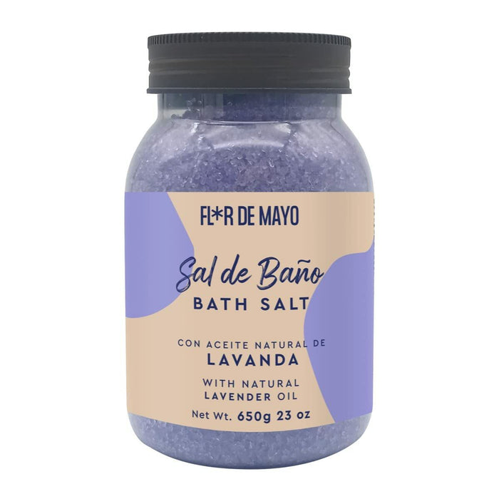 Săruri de baie Flor de Mayo Sal De Baño 650 g Lavandă