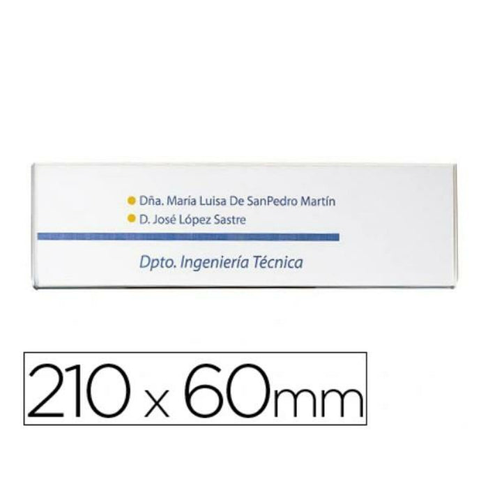 Stand Prezentare de Masă Archivo 2000 10613 CS TP Plastic 210 x 60 mm