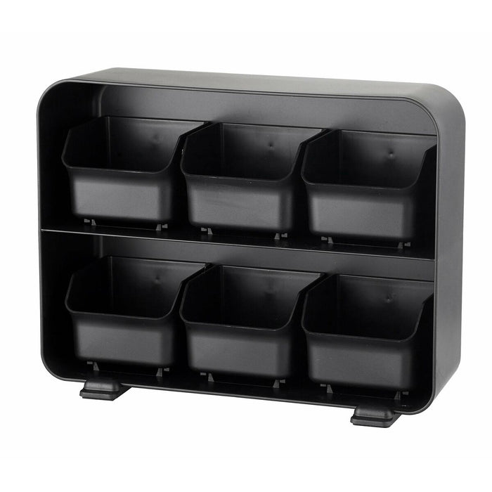 Organizator de capsule de cafea Archivo 2000 Negru 13 x 26 x 20 cm