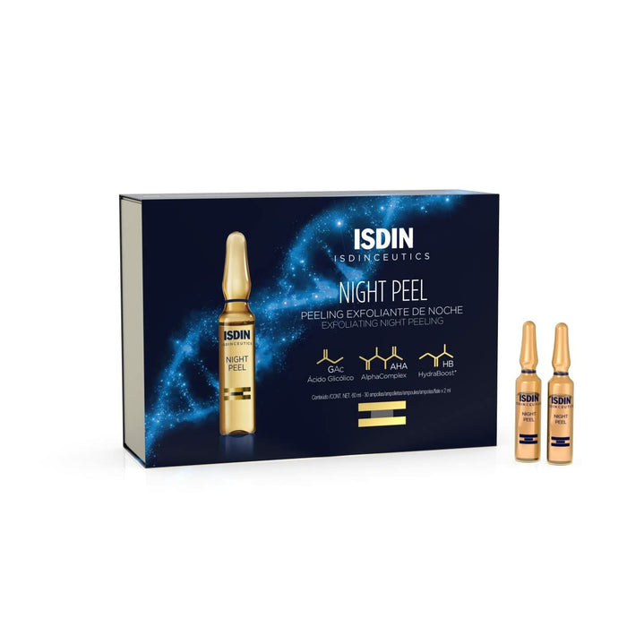 Exfoliant Față Isdin Night Peel 30 x 2 ml Fiole
