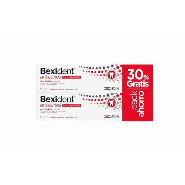 Pastă de Dinți pentru Protecție Anticarii Isdin Bexident 125 ml (2 Unități)