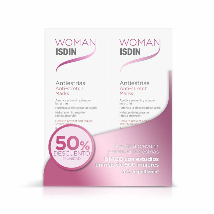 Cremă de Corp Antivergeturi Isdin Woman 2 x 250 ml 250 ml