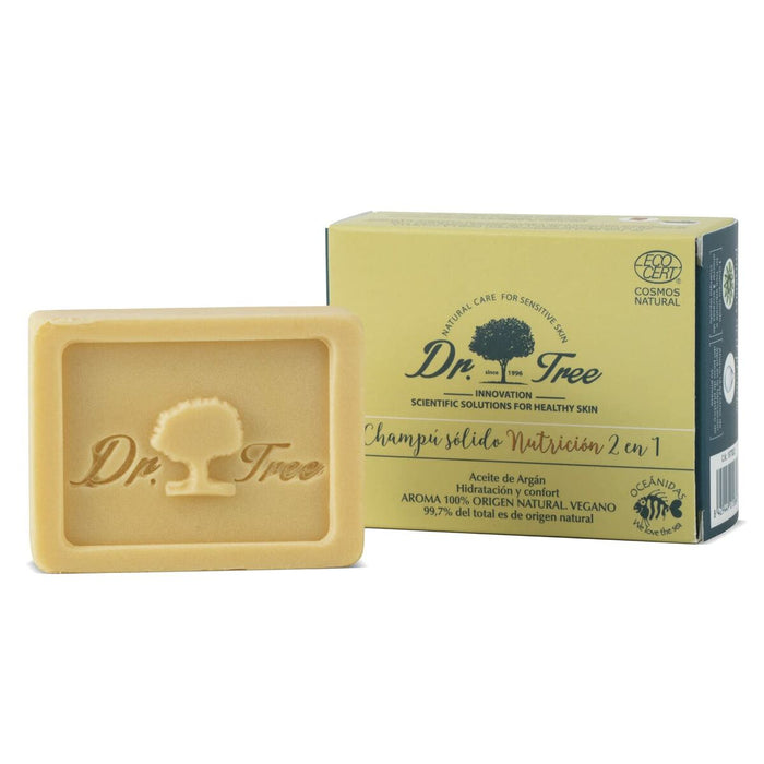 Șampon solid Dr. Tree 2 în 1 Nutritiv 75 g