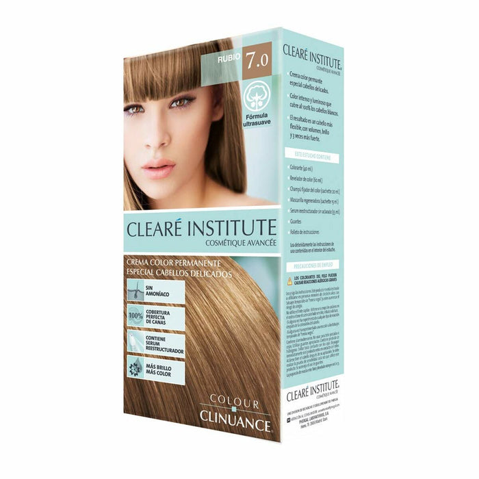 Colorare Permanentă Cremă Clearé Institute Colour Clinuance Nº 7.0-rubio