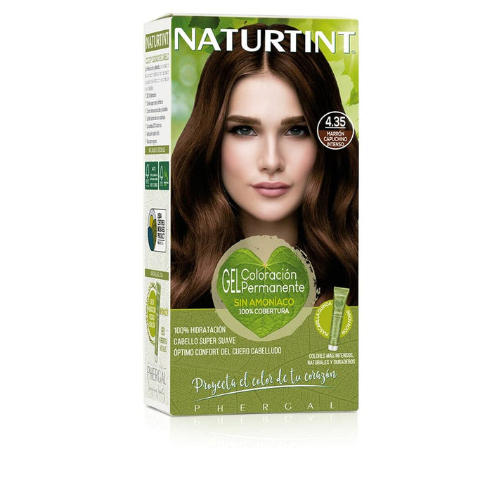 Vopsea Permanentă Naturtint Naturtint 4.35 marrón capuccino intenso Fără amoniac (170 ml)